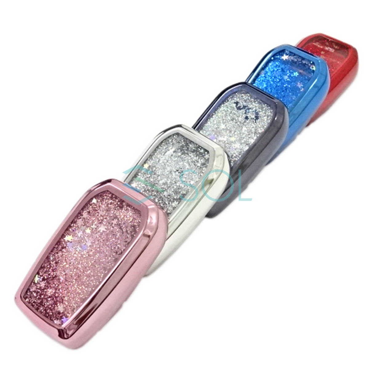 トヨタ アルファード ヴェルファイア 30系 ソフトキーカバー ブルー ラメ入 ポリウレタン製 出荷締切18時_画像4