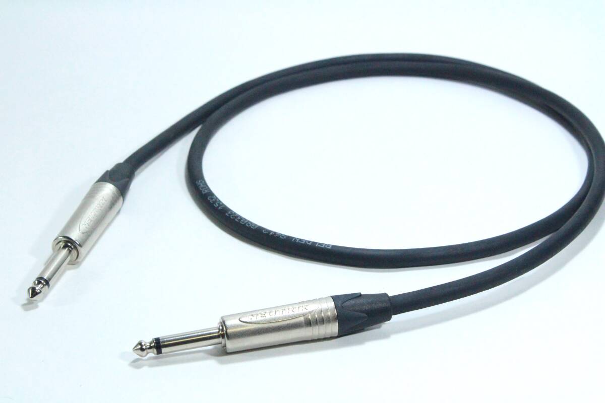 BELDEN 8412【楽器用シールドケーブル / 2m / S-S 】ベルデン　ギター　ベース　TSフォン　ニッケルメッキ　NEUTRIK
