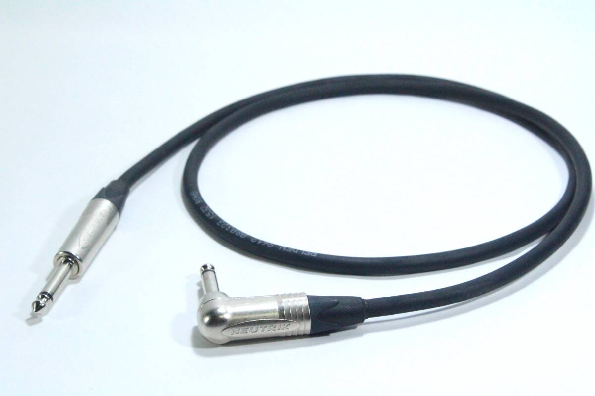 BELDEN 8412【楽器用シールドケーブル / 1m / S-L 】ベルデン　ギター　ベース　TSフォン　ニッケルメッキ　NEUTRIK