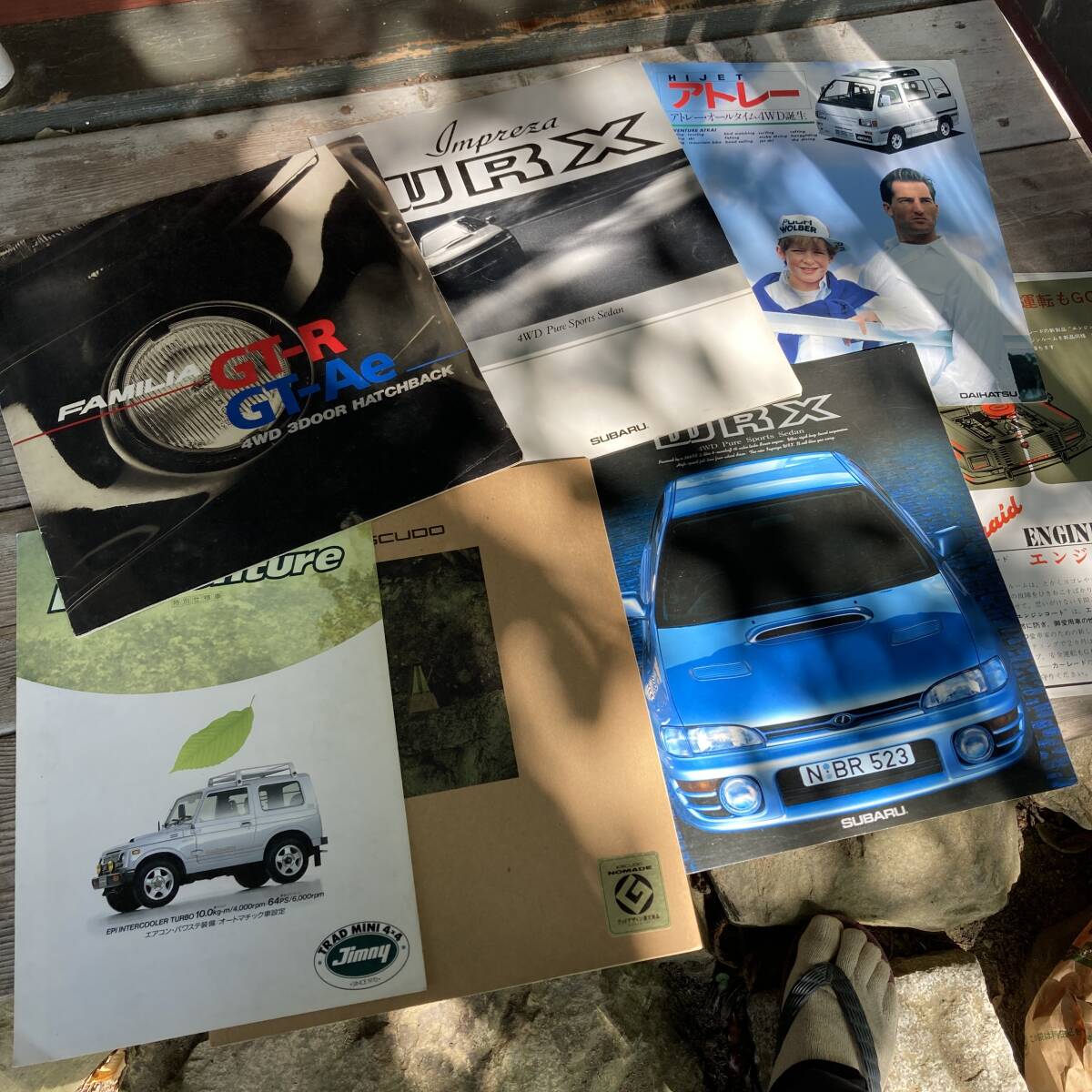 90S国産車カタログ　まとめて　ファミリアGT-R/インプレッサWRX/エスクード/アトレー