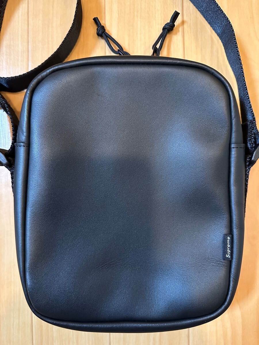 Supreme Leather Shoulder Bag Black 23FW Week10 シュプリーム Supreme Leather Shoulder Bag Black 23FW Week10 シュプリーム