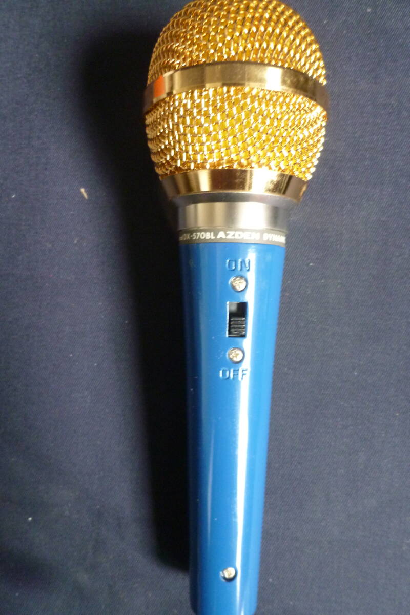 新品 AZDEN DX-570 高級(jí)ダイナミックマイク本體/元箱 12000円 アンティーク品 昭和レトロ家電 CARDIOID ダイナミック マイクロホーン付