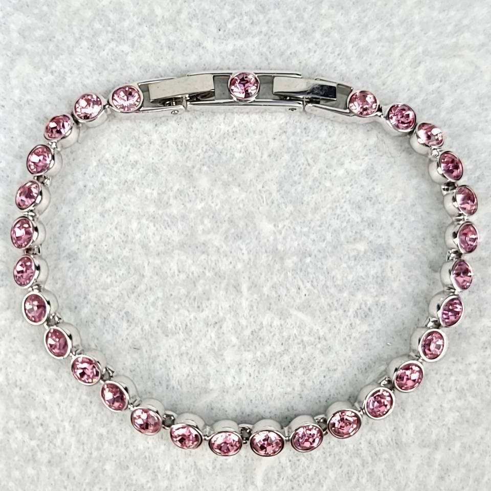 ●極上品♪スワロフスキー SWAROVSKI Tennis Light Rose ブレスレット 1179711 ピンク ●極上品♪スワロフスキー SWAROVSKI Tennis Light Rose ブレスレット 1179711 ピンク