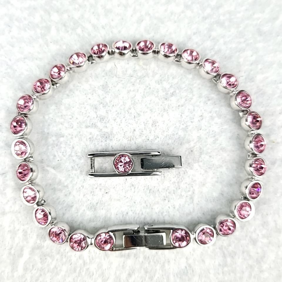 ●極上品♪スワロフスキー SWAROVSKI Tennis Light Rose ブレスレット 1179711 ピンク ●極上品♪スワロフスキー SWAROVSKI Tennis Light Rose ブレスレット 1179711 ピンク