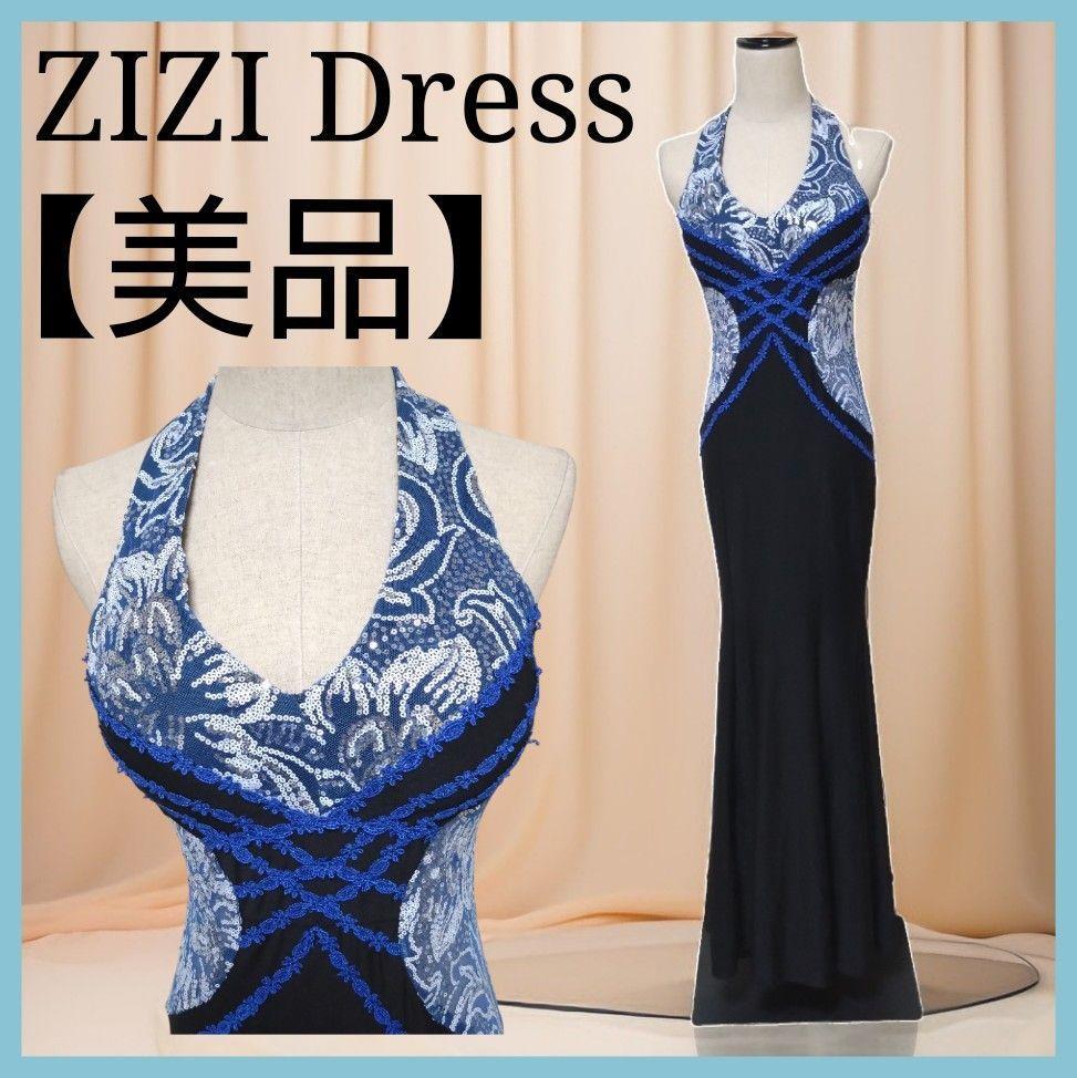 【美品】 ZIZI Dress ドレス カラードレス ロングドレス ミモレ丈
