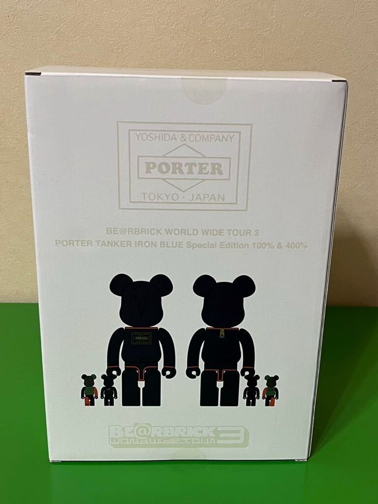 BE@RBRICK PORTER TANKER IRON BLUE Special Edition 100 BE@RBRICK PORTER TANKER IRON BLUE Special Edition 100