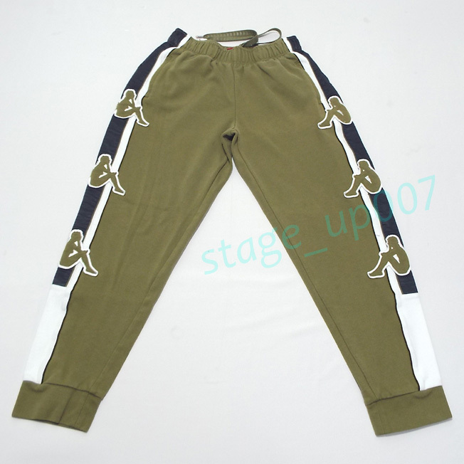 Kappa（カッパ）／BANDA スウェット ロングパンツ/K0852AK51/カーキ/sizeM ／管SLZQ