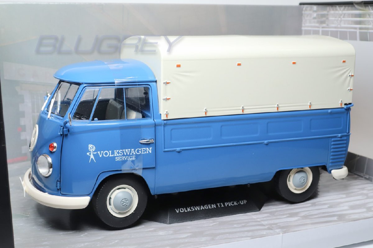 [ outlet ] Solido 1/18 Volkswagen T1 pick up 1950 автомобиль технической помощи голубой SOLIDO VW T1 PICK UP SERVICE S1806702