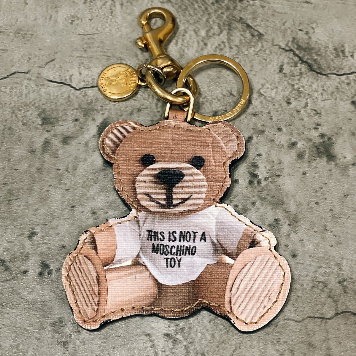 希少 MOSCHINO モスキーノ ベア くま キーホルダー