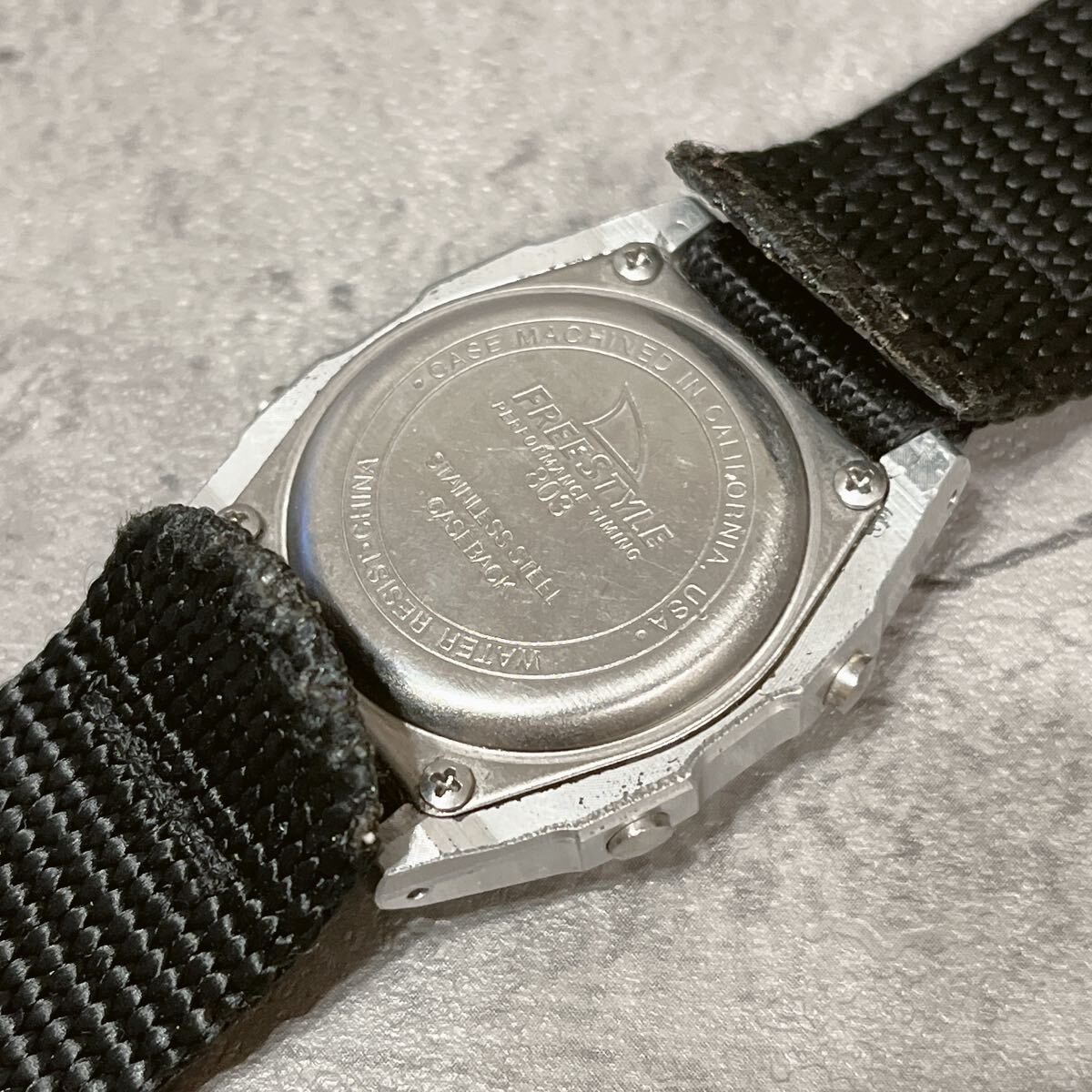 希少 美品 freestyle SHARK BILLET 803 シャーク フリースタイル サーフィン 腕時(shí)計(jì) 稼動(dòng)品