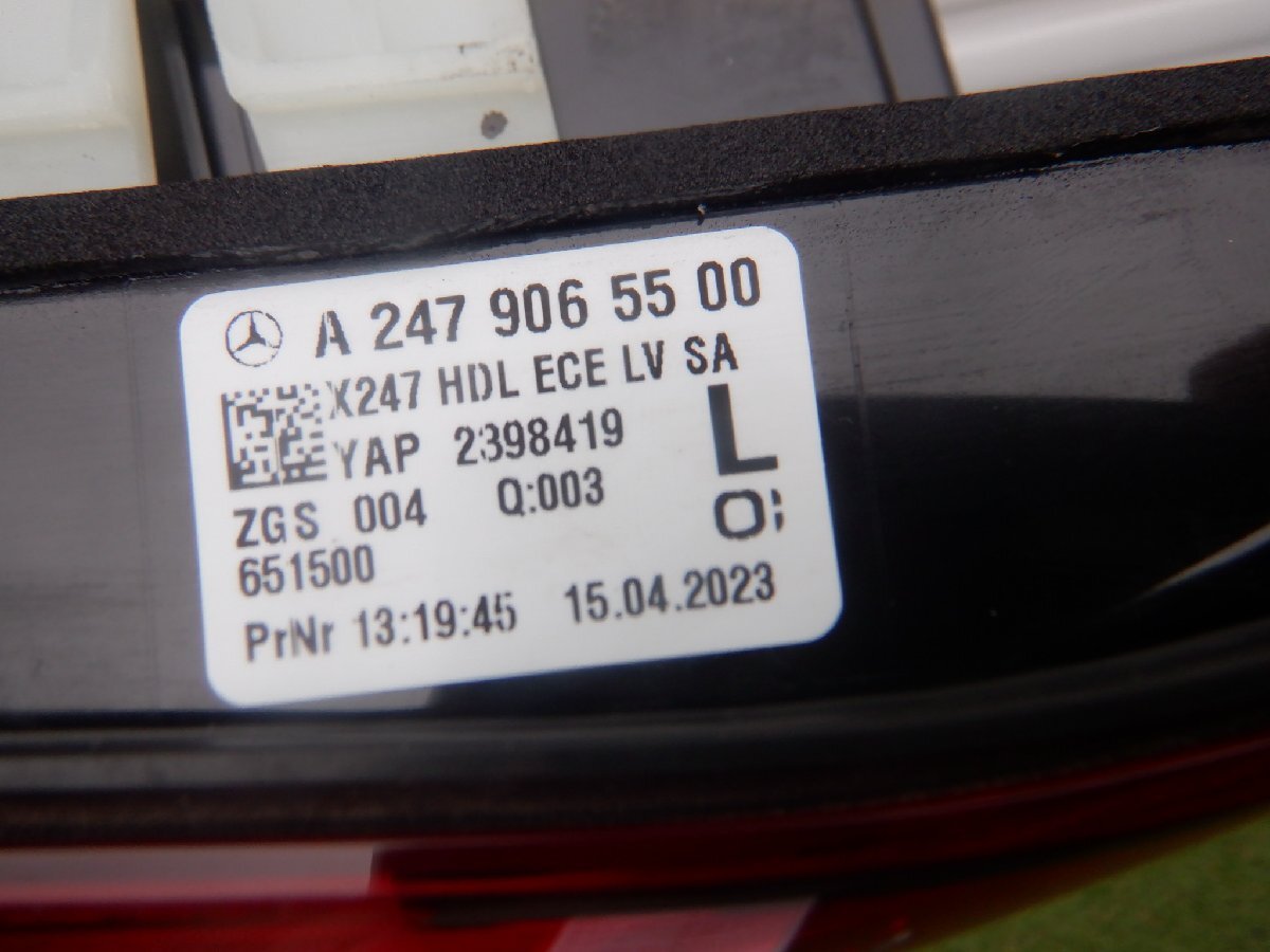 Benz оригинальный W247 X247 GLB Class GLB180 GLB200 GLB250 LED задняя дверь задние фонари задний фонарь левая сторона A2479065500 m-24-10-213