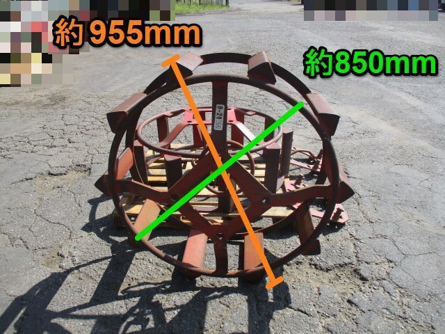 !_ Ibaraki металлический колесо 9-24 Ⅰ type колесо диаметр 955mm заземление (элект.) ширина 285mm трактор Attachment заливное рисовое поле . рисовое поле колесо подставка имеется #I23100203