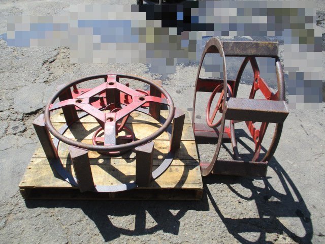  Ibaraki металлический колесо колесо диаметр 750mm заземление (элект.) ширина 245mm трактор детали Attachment заливное рисовое поле болотистая местность подставка имеется #I22091063