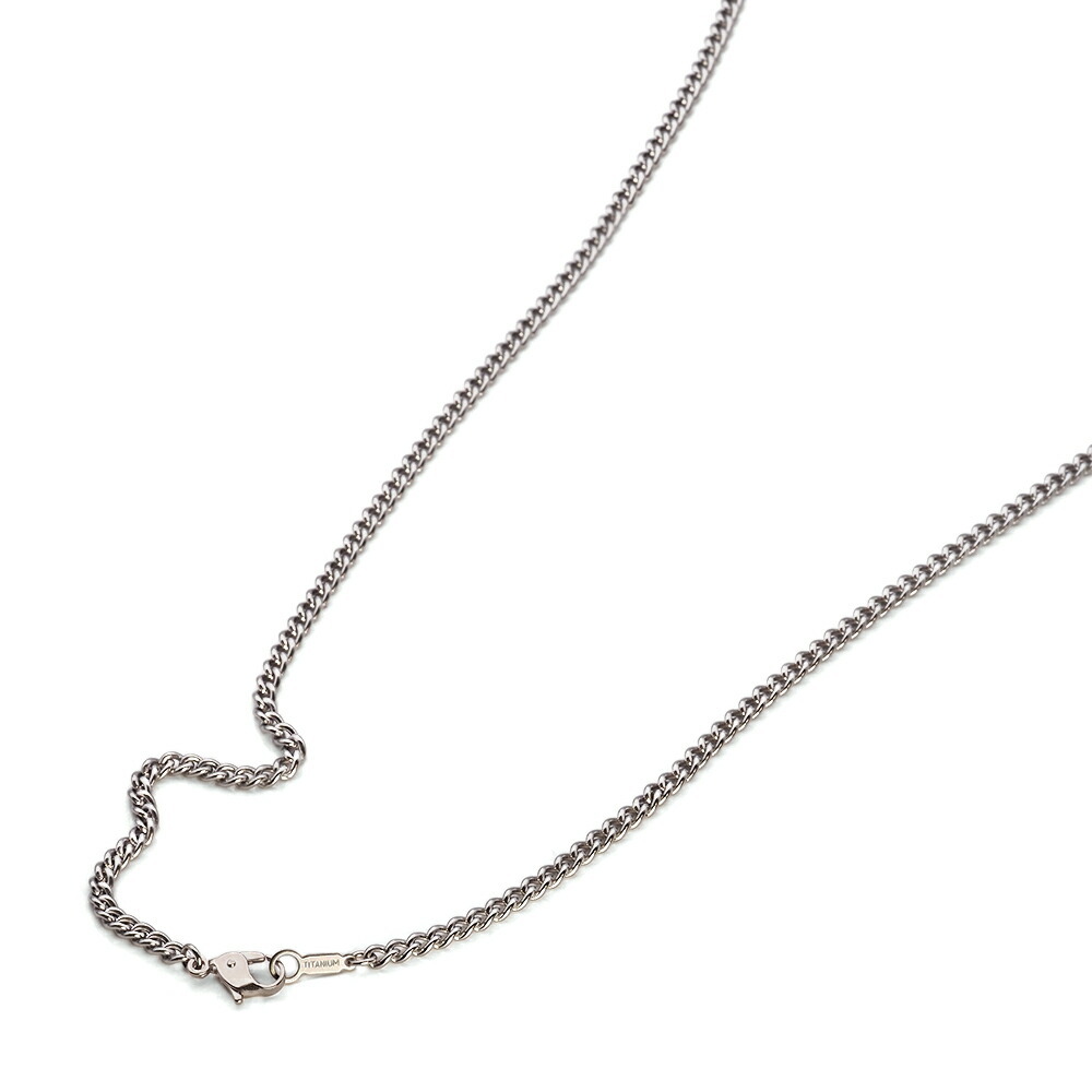 ネックレス チェーン 純チタン カット無し喜平チェーン 幅3.4mm 長さ45cm｜鎖 チタン アクセサリー レディース メンズ