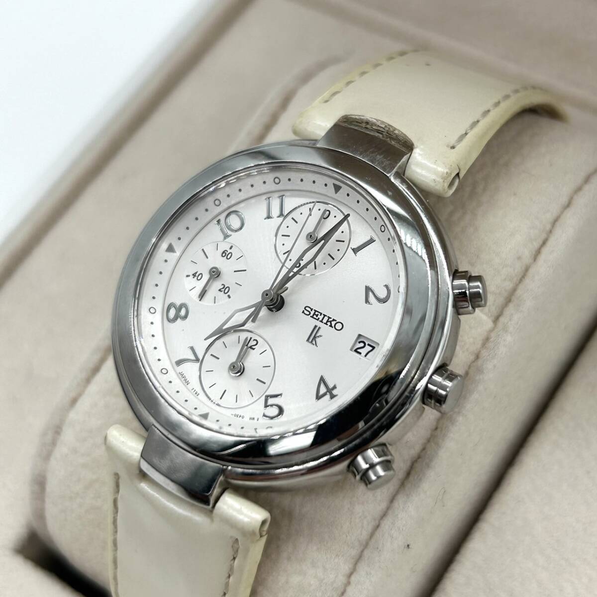 SEIKO セイコー ルキア レディース腕時計 クロノグラフ 7T92-0EE0 クオーツ 新品電池 G1