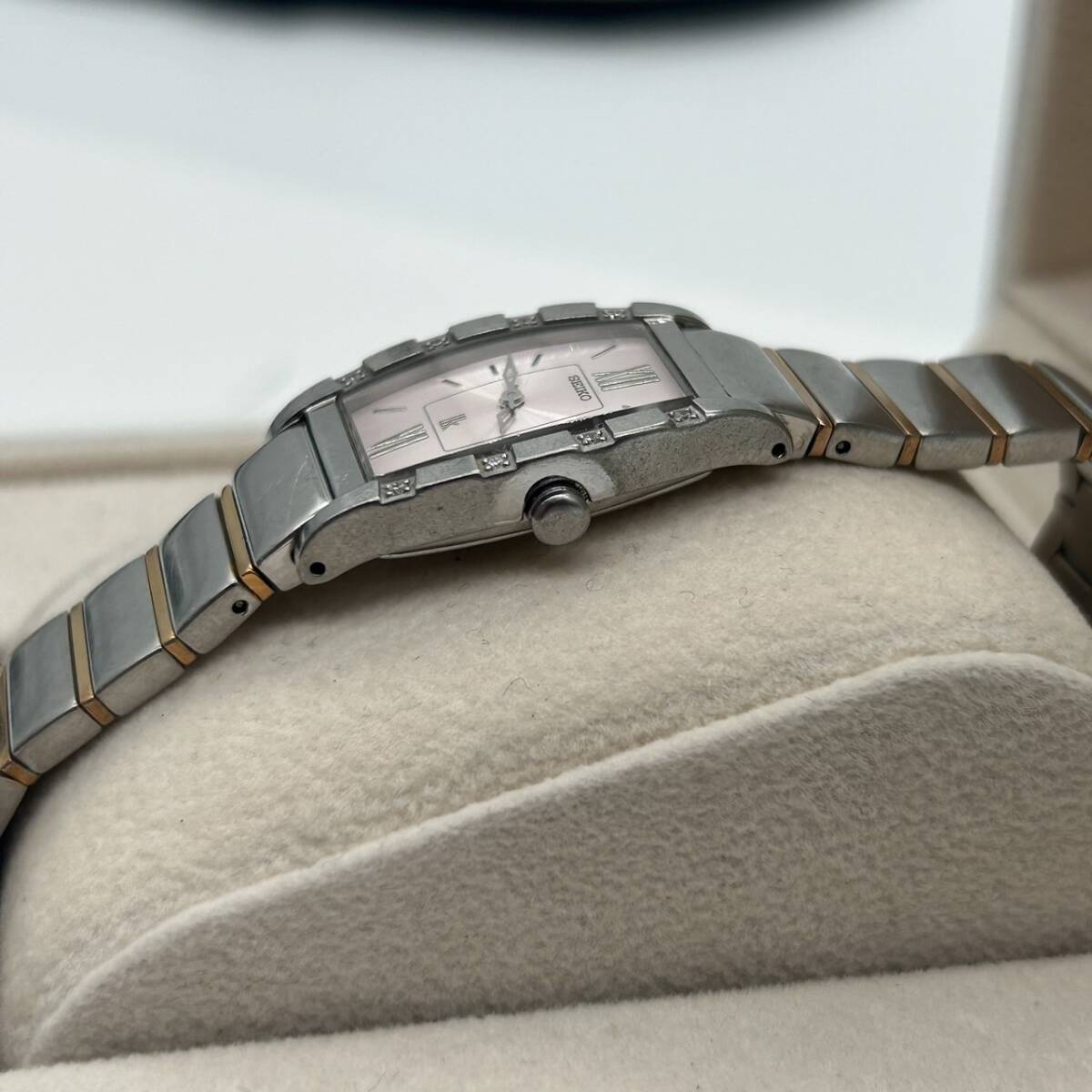 SEIKO セイコー 【ルキア 8Pダイヤモンド 腕時計 QZ シルバー