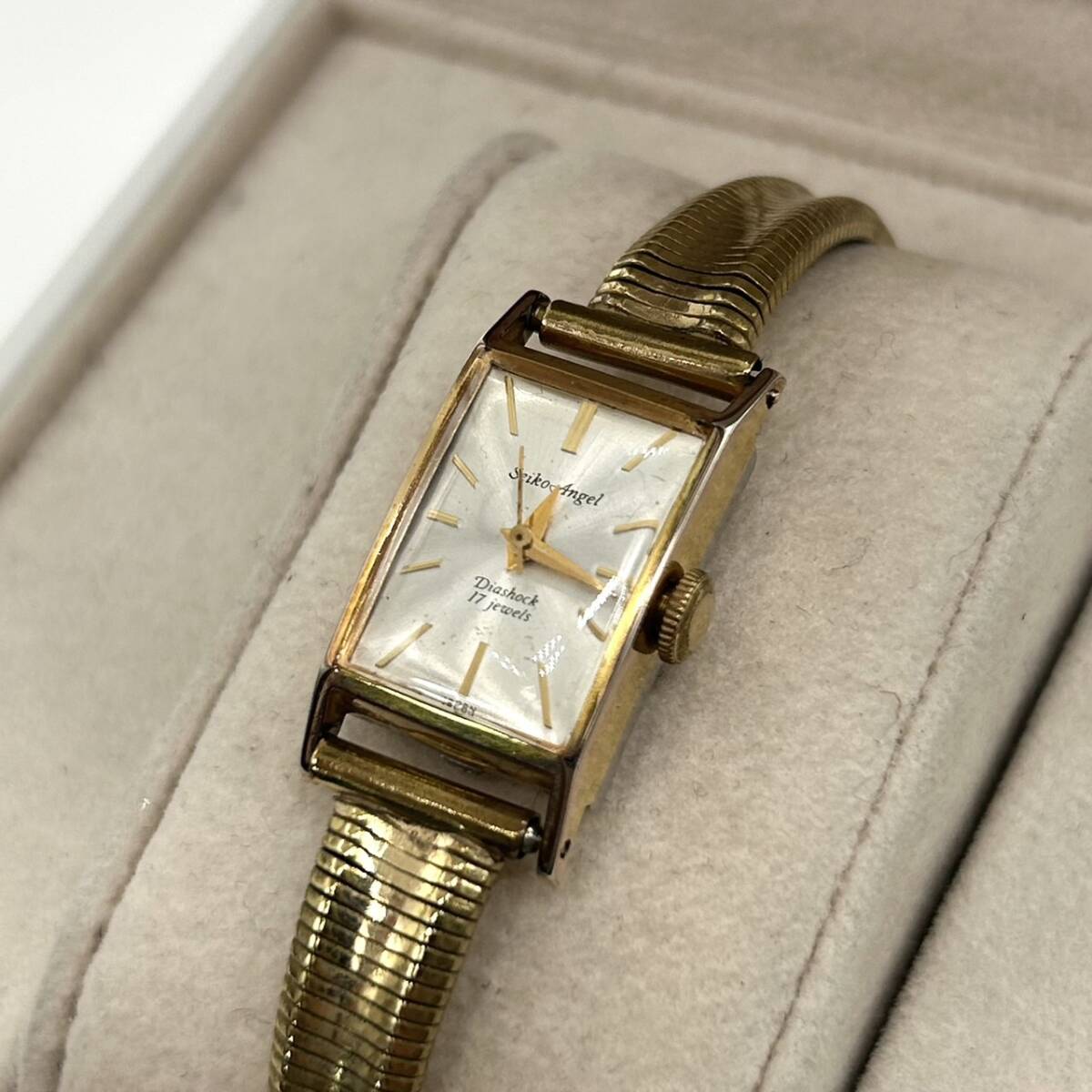 SEIKO セイコー Angel 29002 G1 手巻き 17石 ゴールド スクエア ヴィンテージ