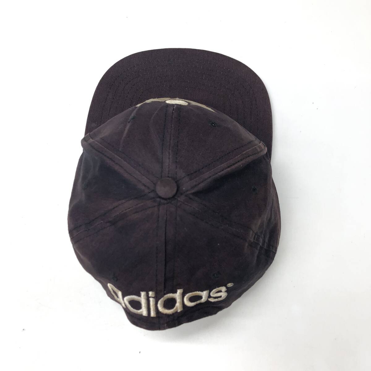 80s アディダス adidas 6パネルキャップ 褪せ黒 スナップバック 80s アディダス adidas 6パネルキャップ 褪せ黒 スナップバック