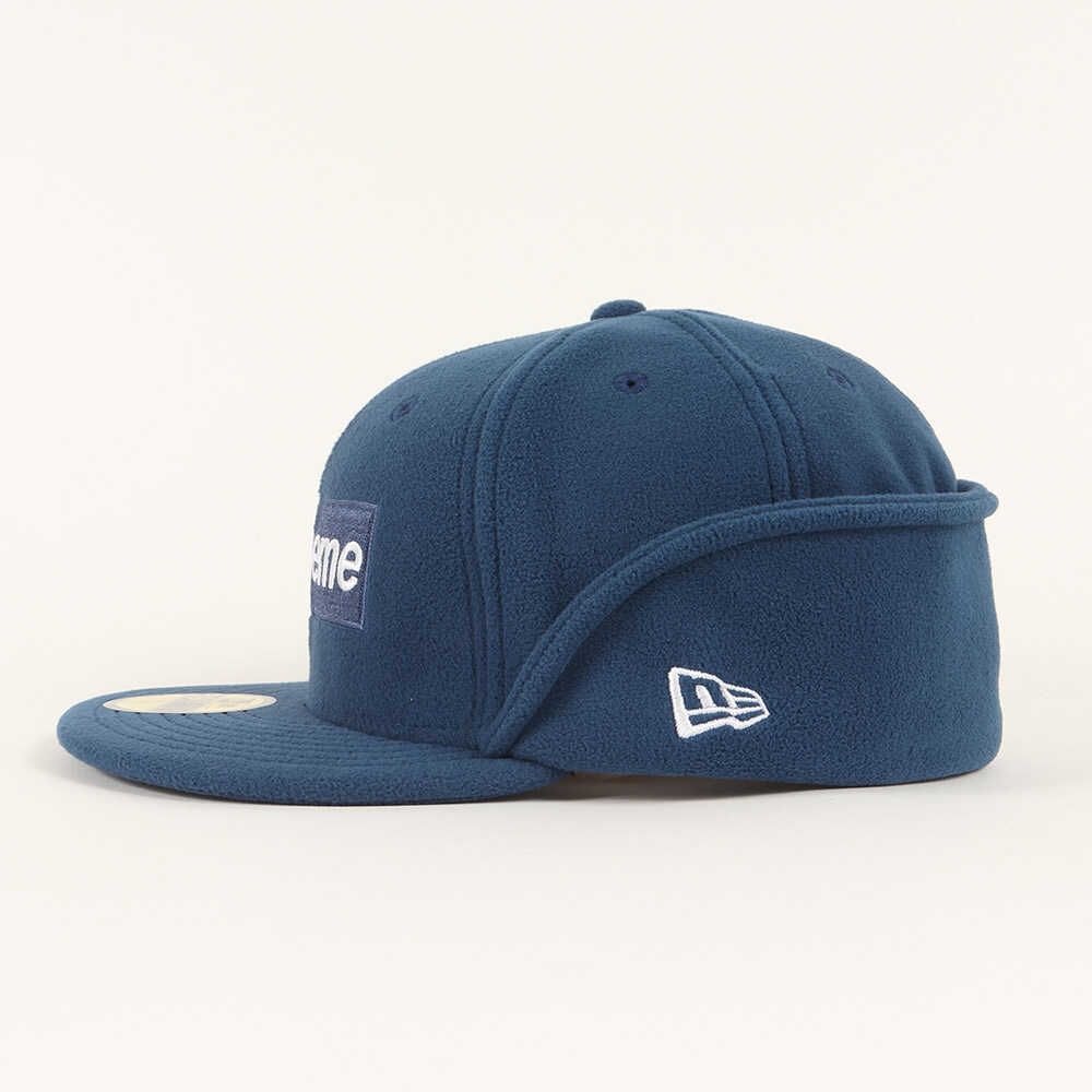 Supreme 7 1/2(59.6cm) NEW ERA ポーラテックフリース ボックスロゴ イヤーフラップ ベースボールキャップ Polartec Ear Flap New Era