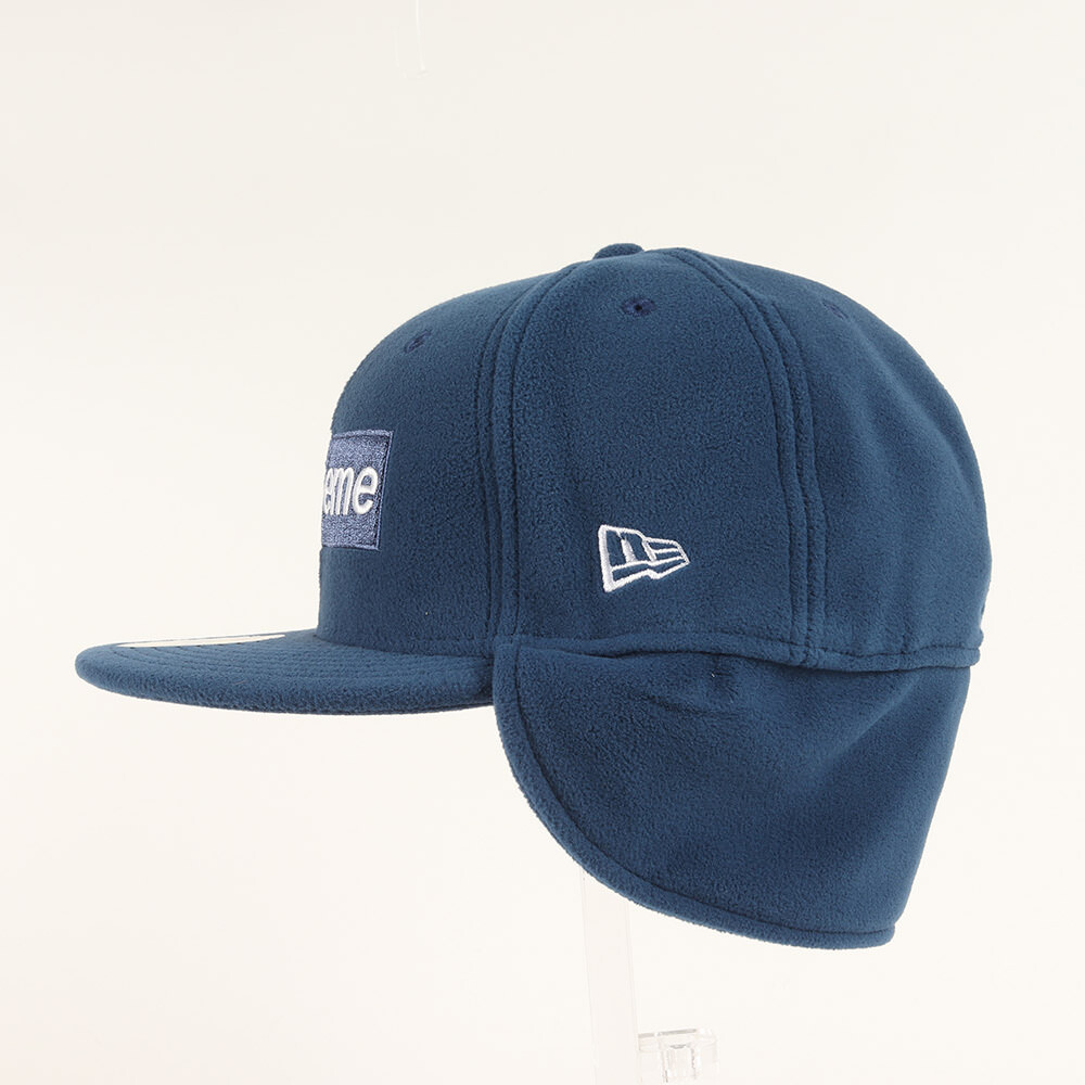 Supreme 7 1/2(59.6cm) NEW ERA ポーラテックフリース ボックスロゴ イヤーフラップ ベースボールキャップ Polartec Ear Flap New Era