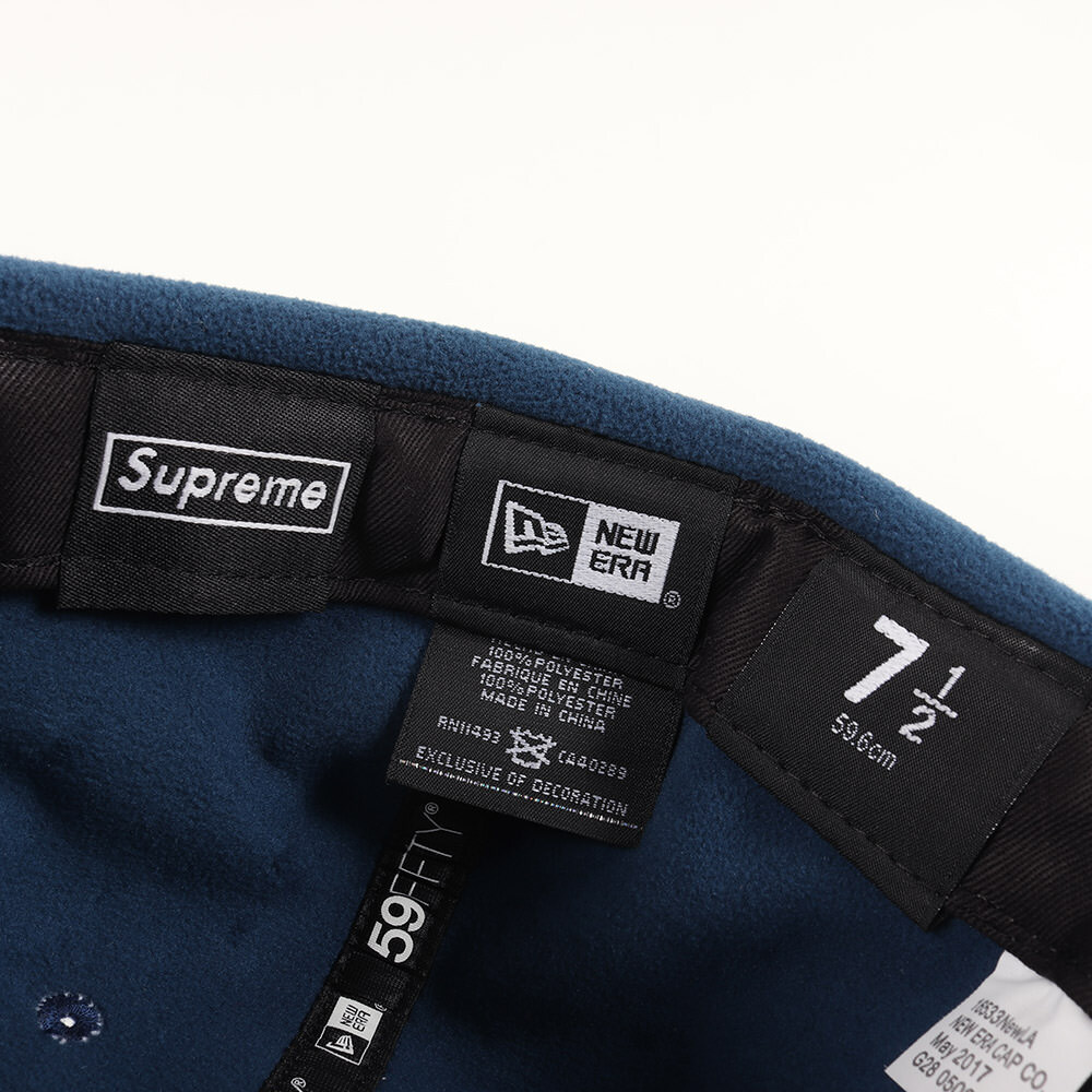Supreme 7 1/2(59.6cm) NEW ERA ポーラテックフリース ボックスロゴ イヤーフラップ ベースボールキャップ Polartec Ear Flap New Era