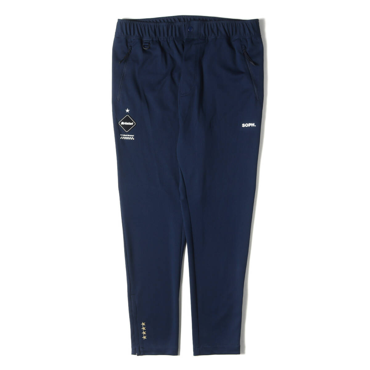 美品 F.C.Real Bristol エフシーレアルブリストル パンツ サイズ:XL PDK ジャージ トラックパンツ (PDK PANTS) ネイビー ボトムス ズボン