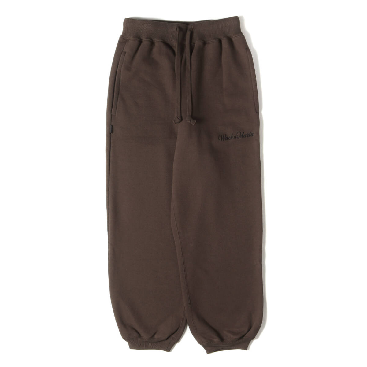 新品 WACKO MARIA ワコマリア パンツ サイズ:S 23AW ロゴ刺繍 ヘビーウェイト スウェットパンツ (HEAVY WEIGHT SWEAT PANTS) ブラウン