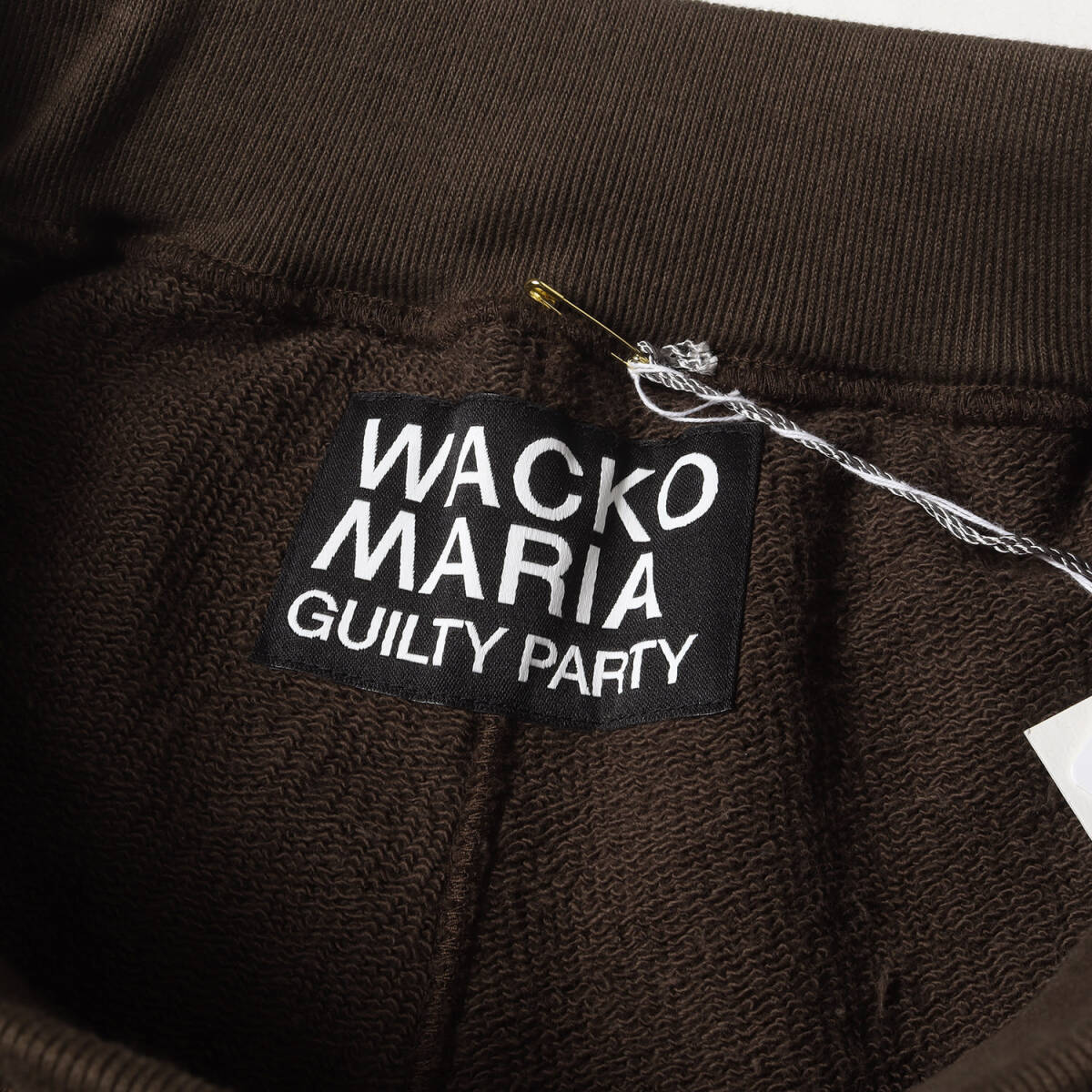 新品 WACKO MARIA ワコマリア パンツ サイズ:S 23AW ロゴ刺繍 ヘビーウェイト スウェットパンツ (HEAVY WEIGHT SWEAT PANTS) ブラウン
