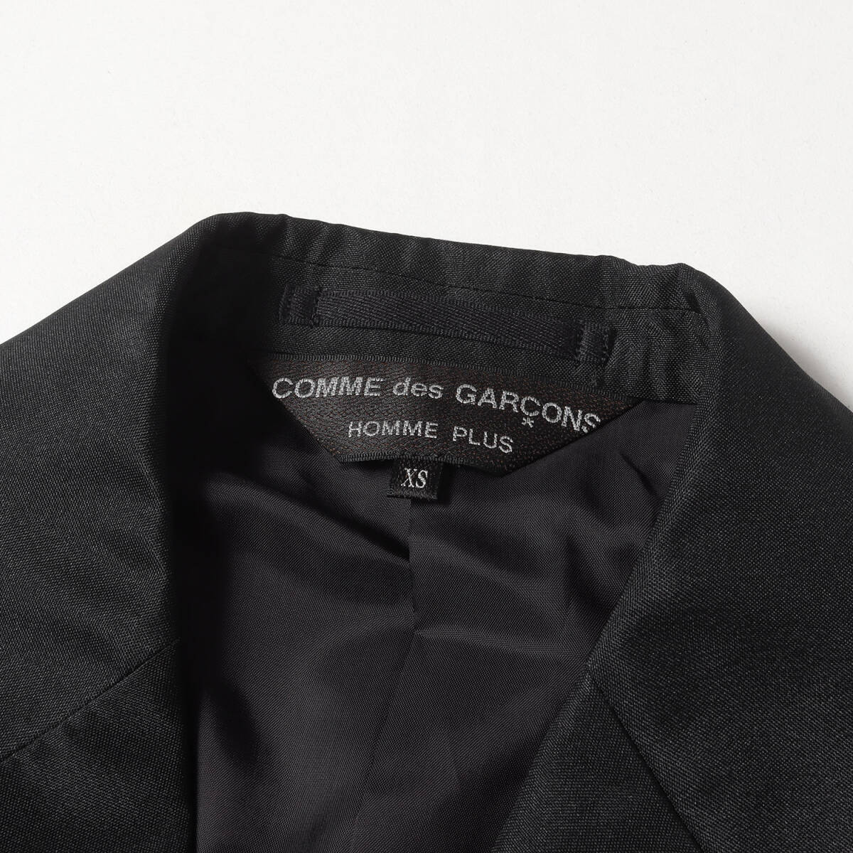 新品 COMME des GARCONS HOMME PLUS ジャケット サイズ:XS 24SS サイドプリーツ ポリキャンバス 3B ガーデン ジャケット ブラック