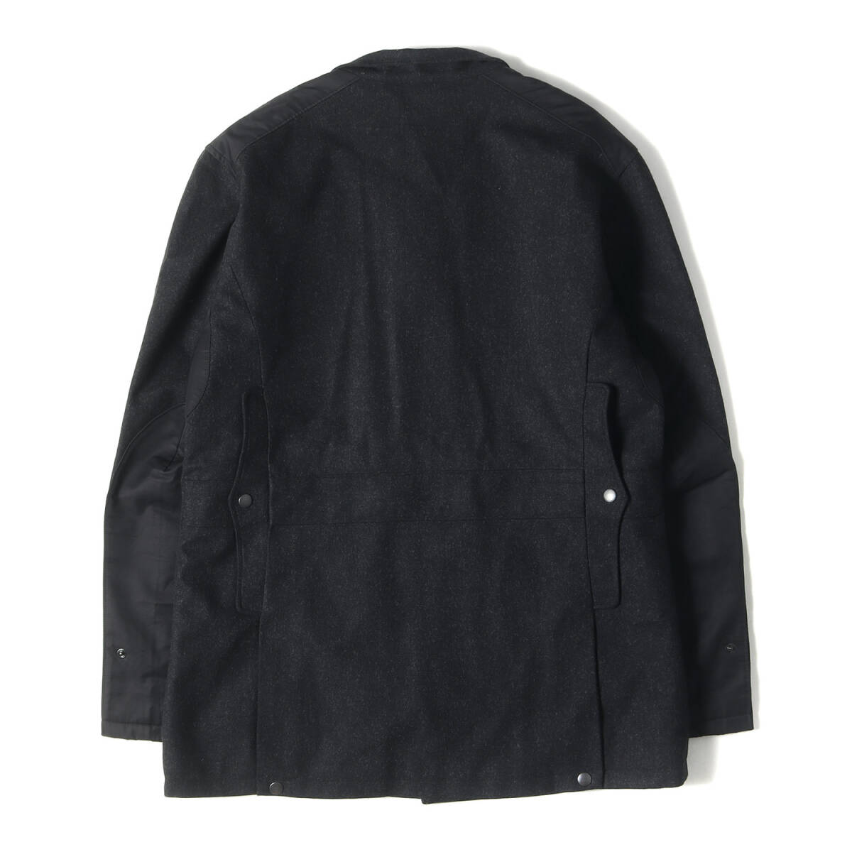 rag & bone ラグアンドボーン ブルゾン サイズ:42 パッチ 刺繍 フェイクレイヤード ストレッチ ウールポリ ワーク ブルゾン ダークグレー