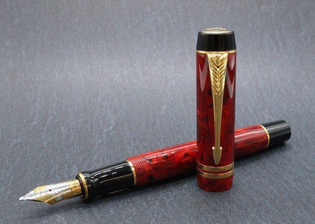 (ペン先18K750) PARKER パーカー 万年筆 DUOFOLD デュオフォールド 計1点 ※筆記未確認 ◆おたからや Y-B23133【同梱-2】
