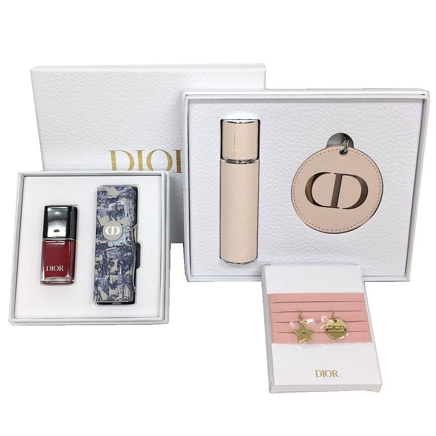 送料無料 Christian Dior クリスチャン ディオール 会員限定 ギフト 3点セット リップ 香水 ブレスレット ミラー 未使用 aq10440