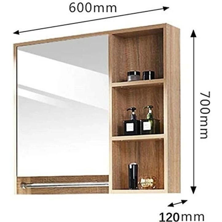  face washing dresser mirror cabinet stylish bus room waterproof cabinet ornament mirror wall mirror ornament mirror wall decoration mirror bathroom cosmetics mirror 60x70c