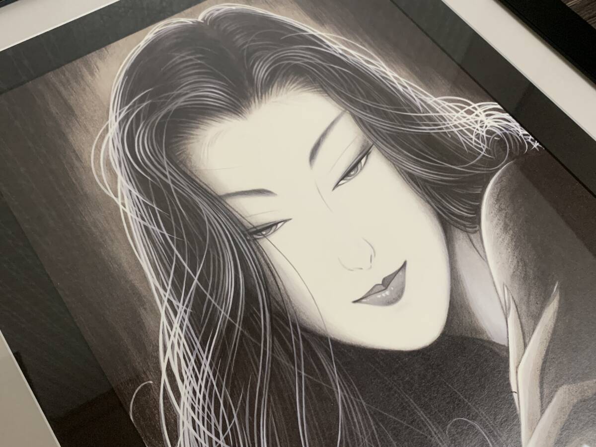 エキノドルスさま専用　鶴田一郎「シャイニングエンジェル」リトグラフ　直筆サイン有 1円スタート】鶴田一郎 シャイニングエンジェル / リトグラフ