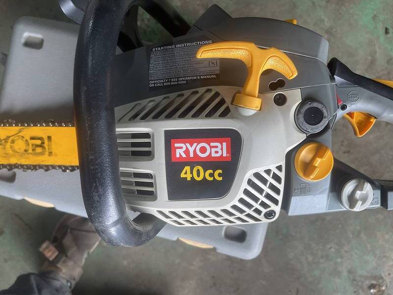 RYOBI リョービ 40cc エンジン チェーンソー 新品チェーン付 RYOBI リョービ 40cc エンジン チェーンソー 新品チェーン付