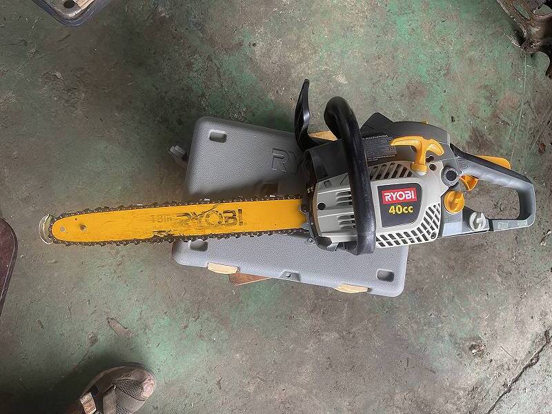 RYOBI リョービ 40cc エンジン チェーンソー 新品チェーン付 RYOBI リョービ 40cc エンジン チェーンソー 新品チェーン付