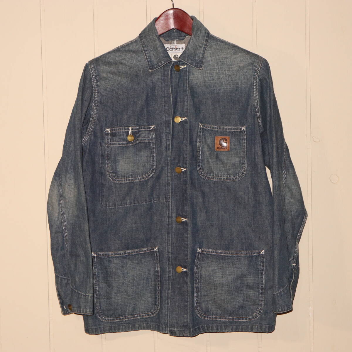 カーハート デニム カバーオール 日本製 Mサイズ Yahoo!オークション - Carhartt カーハート カバーオール M