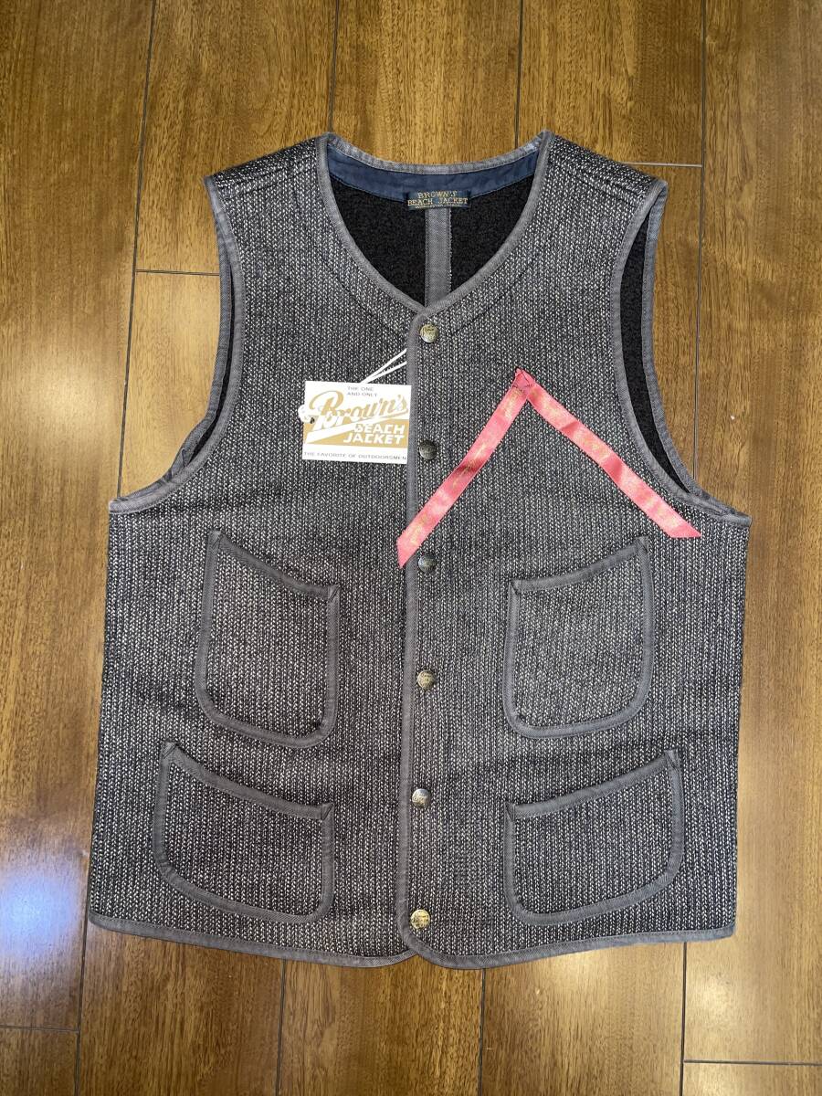 Fullcount春Vestフルカウント春夏用ブラウンズビーチベスト灰色 Fullcount春Vestフルカウント春夏用ブラウンズビーチベスト灰色