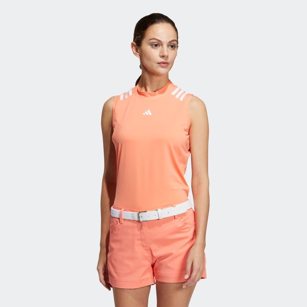 ●送料390円可能商品 アディダス adidas ゴルフ GOLF 新品 レディース 吸汗速乾 モックネック ノースリーブ シャツ[HS9021-M]三 壱★QWER