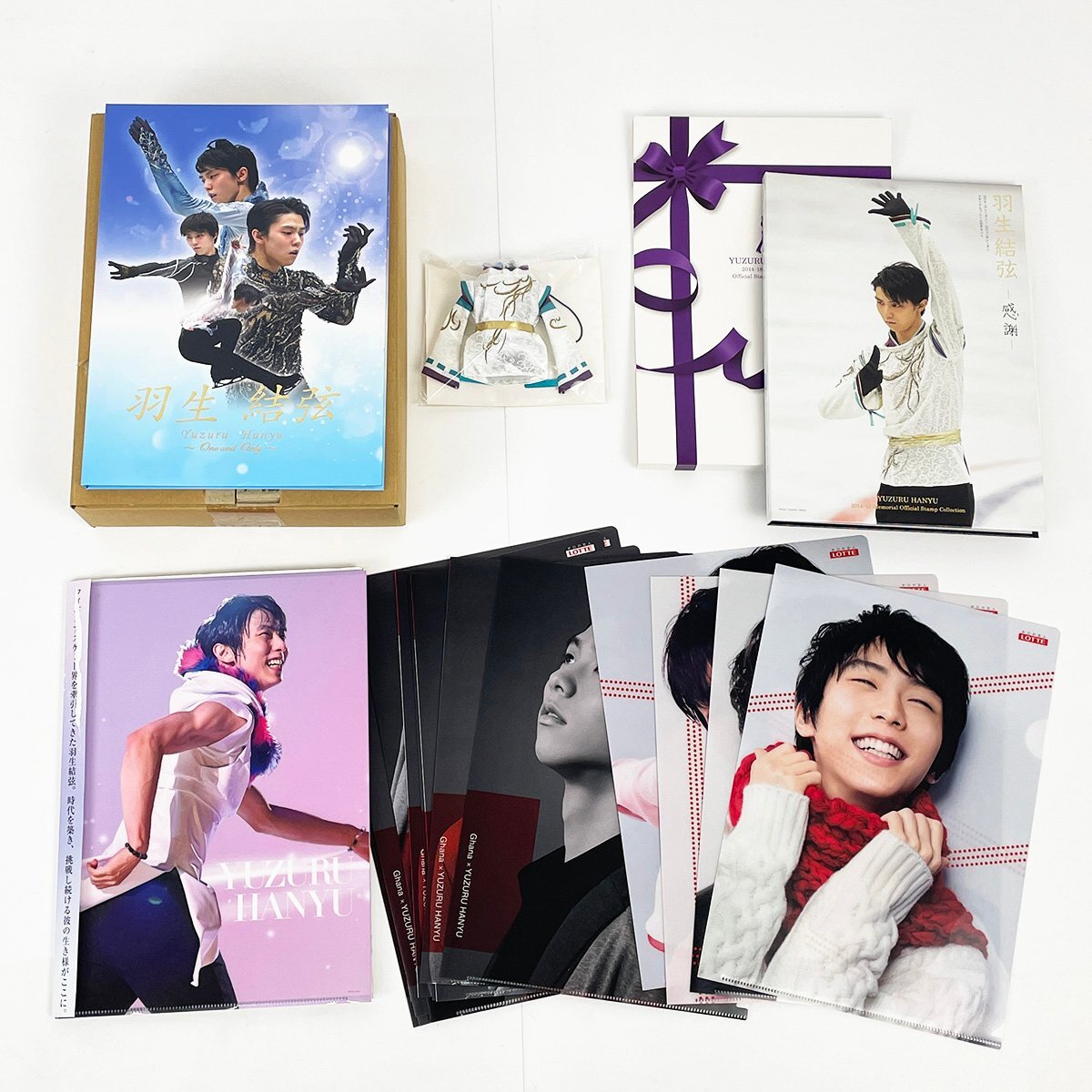 羽生結弦 プレミアムセットOne and Only+2014-2015シーズン 2017-2018シーズンメモリアルフレーム切手セット+クリア ...