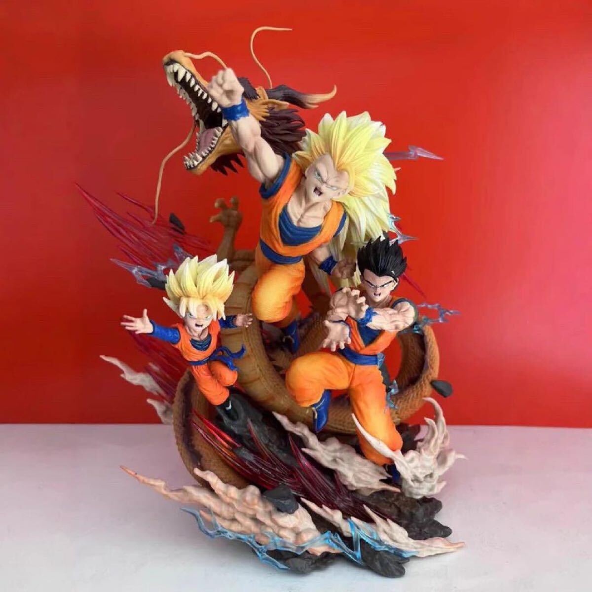 値段交渉可能　ドラゴンボール　孫悟空 孫悟飯 孫悟天　28cm PVC製　フィギュア