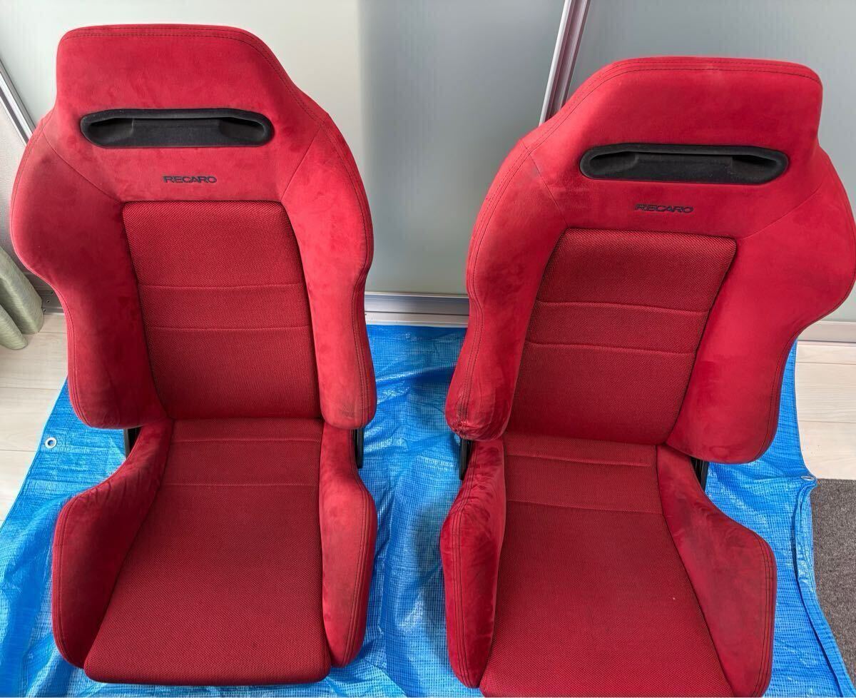 ホンダ　タイプＲ純正レカロ　RECARO SR-3 レッド 2脚セット　（検索用　Type-R　インテグラ　DC2　シビック　EK9）