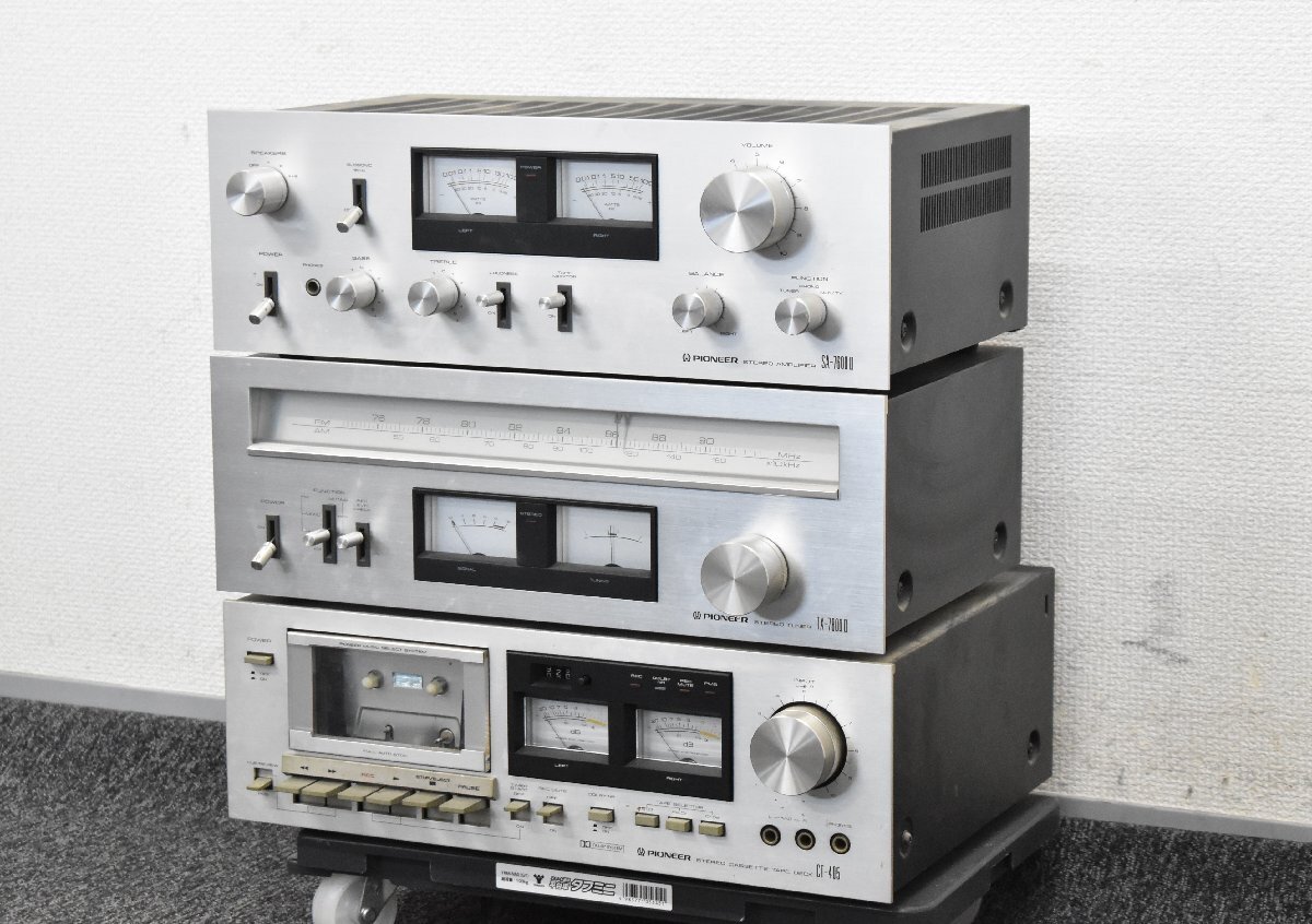 パイオニア アンプTX-7800Ⅱ SA-7600Ⅱ PL-340 CT-405 PIONEER パイオニア SA-7600Ⅱ TX-7800Ⅱ CT-405 レコード
