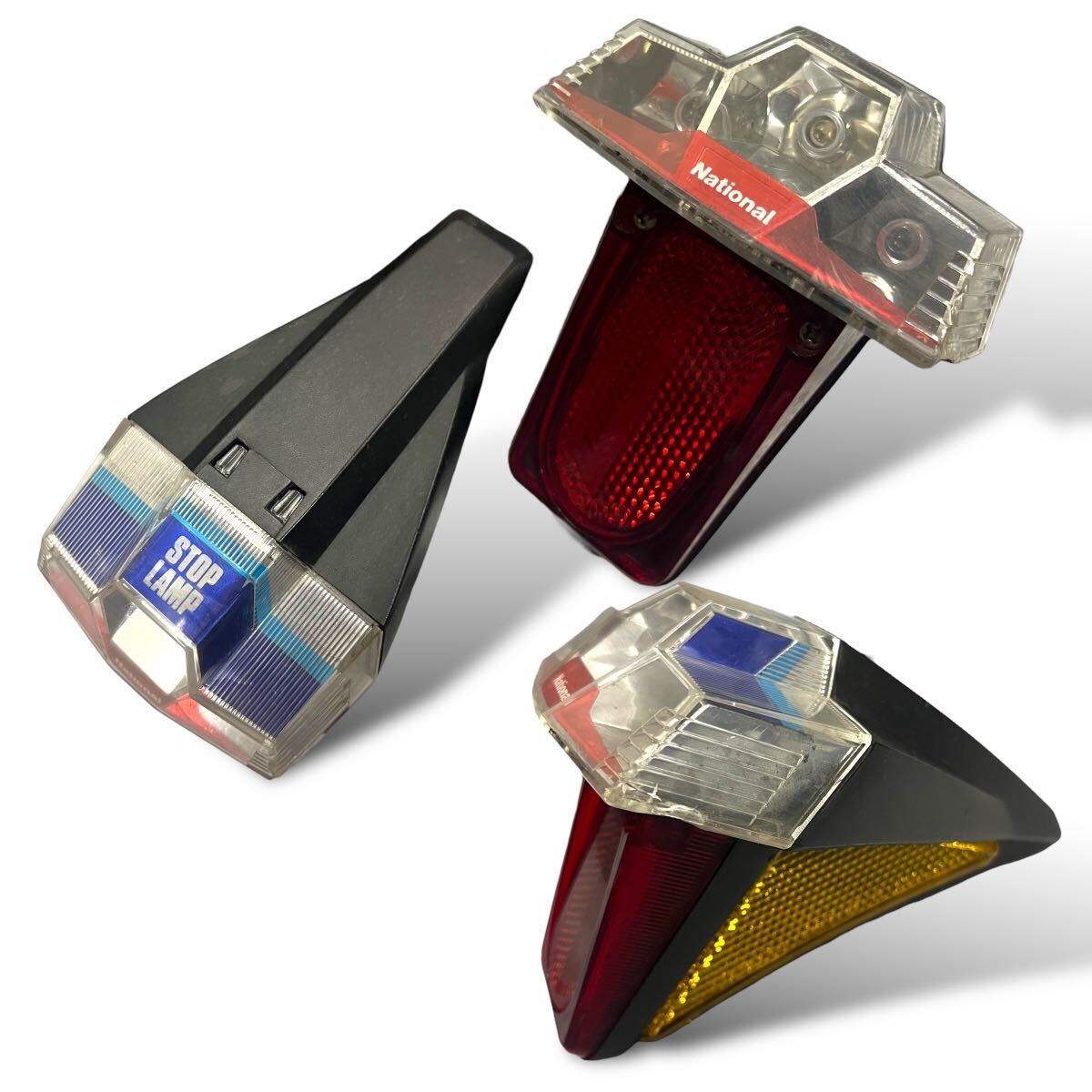 当時物/未使用/national/純正/テールライト/national/1個/STOP LAMP/昭和自転車/デコチャリ/ツアー車/フラッシャー/ビンテージ/レトロ