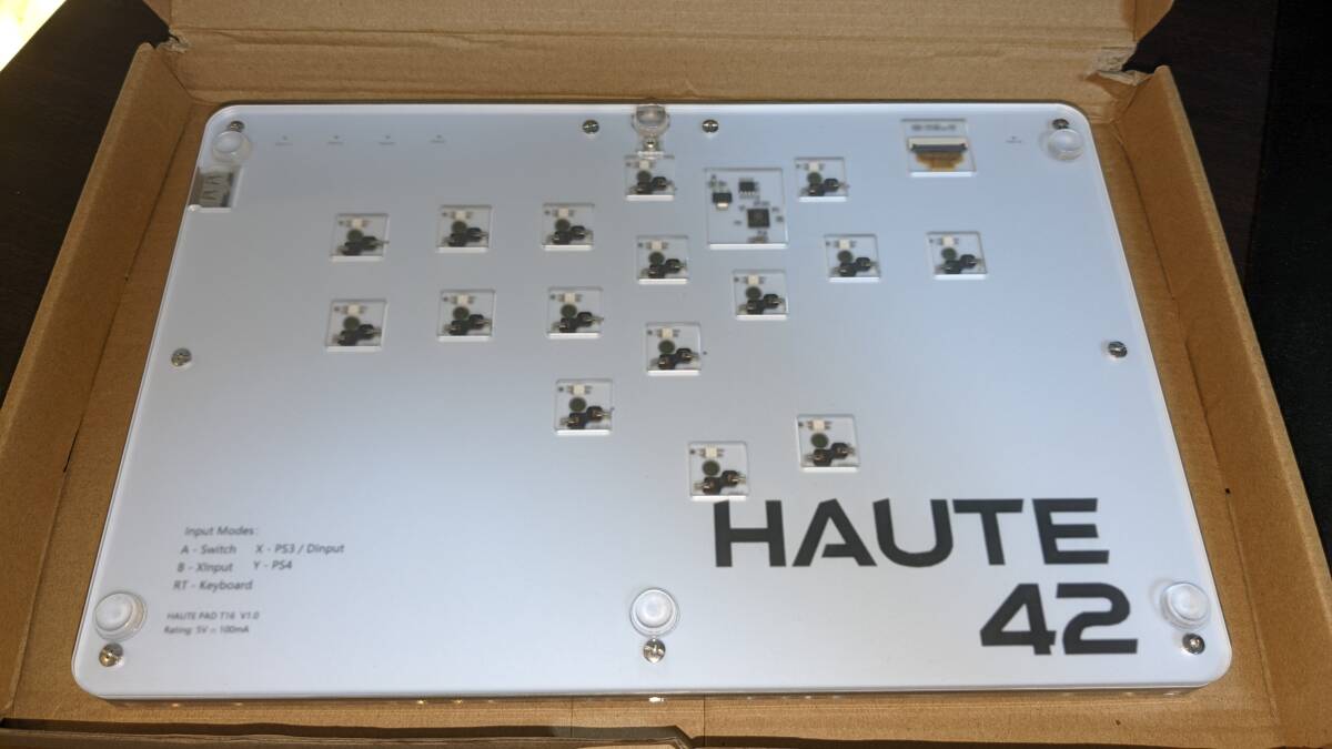PR) 薄型ロープロ16ボタンレバーレス Haute Pad T Series の