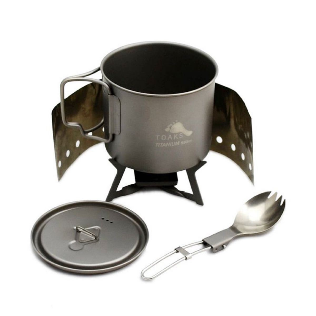 トークス チタニウム ウルトラライトクックセット 550ml TOAKS Titanium Ultralight Cook Set クッカー チタン アウトドア キャンプ　CS-01