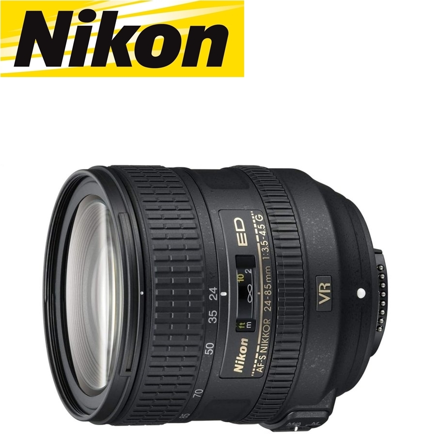  Nikon Nikon AF-S NIKKOR 24-85mm f3.5-4.5G ED VR zoom линзы полный размер соответствует Nikon FX формат однообъективный зеркальный камера б/у 