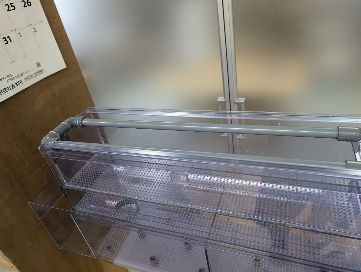 ウールボックス付き ドライ槽 120cm アクリル水槽用 3層式 上部 ウールボックス付き ドライ槽 120cm アクリル水槽用 3層式 上部