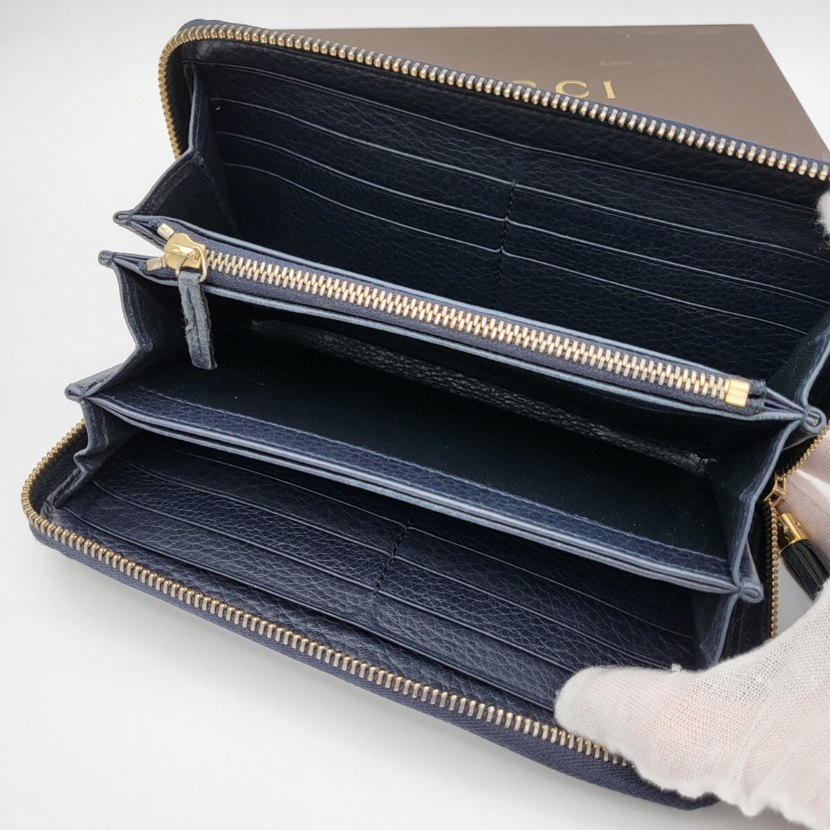 箱付き GUCCI グッチ ラウンドファスナー 長財布 財布 GG SOHO 箱付き GUCCI グッチ ラウンドファスナー 長財布 財布 GG SOHO