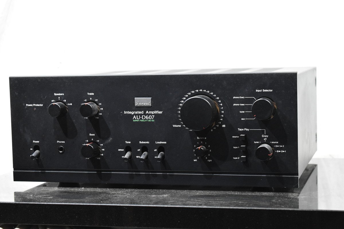 サンスイ プリメインアンプ AU-D607 通電確認のみ 取扱説明書あり Sansui サンスイ プリメインアンプ AU-D607 通電確認のみ 現状品